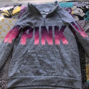 VS Pink Quarter Zip hoodie